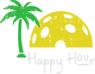 Pickle Ball Happy Hour Palm Tree Pickleball Women Women's Long Sleeve Shirt