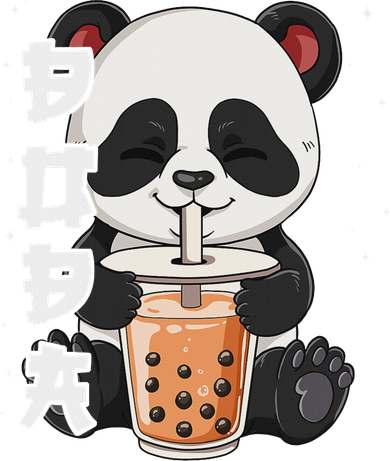 Bubble Tea Panda Boba Tea Women's T-Shirt