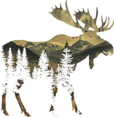 Elk Mountains Hiking Camping Alaska Nature Lovers Baby Bodysuit