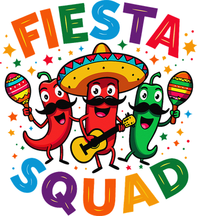 Funny Chili Peppers Fiesta Squad Cinco De Mayo Mexican Doggie Tank
