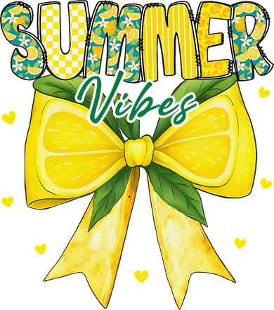 Preppy Summer Vibes Lemon Bow Girly Summer Mousepad
