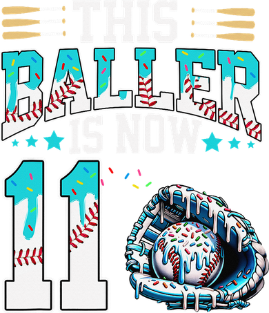 Baseball Drip 11th Birthday Party Sport Fan 11 Years Old Hooded Wearable Blanket