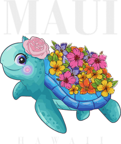 Girl Hawaiian Maui Hawaii Turtle Hibiscus Hat