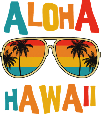 Hawaiian Aloha Hawaii Santa Hat
