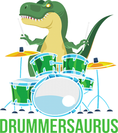 Funny T Rex Percussion Drummersaurus Drummer Gift Drums Toddler T-Shirt