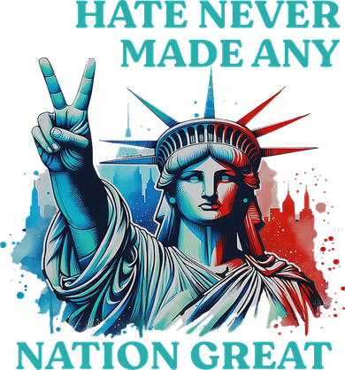 Hate Never Made Any Nation Great Peace Anti Trump Women's Tank Top