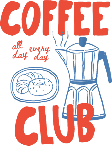 Coffee Club Retro Coffee Graphic For Coffee Lover  Doggie Tank