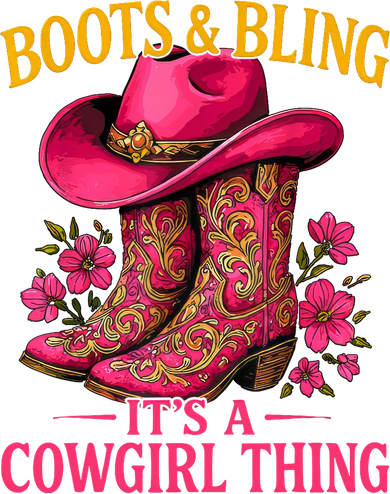 Cowgirl Lover Boots And Bling Its A Cowgirl Thing Country  Button