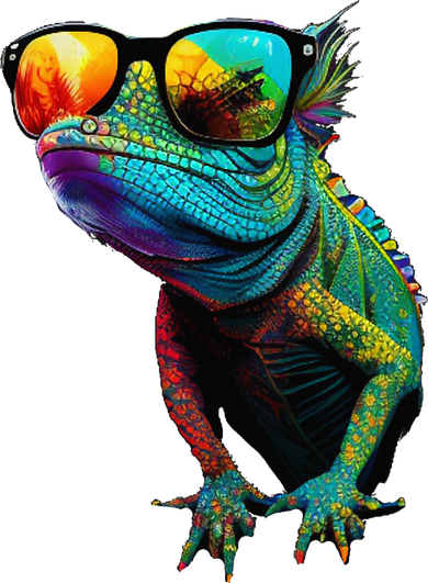 Funny Lizard With Sunglasses For Iguana & Reptiles Lovers Women's Long Sleeve Shirt