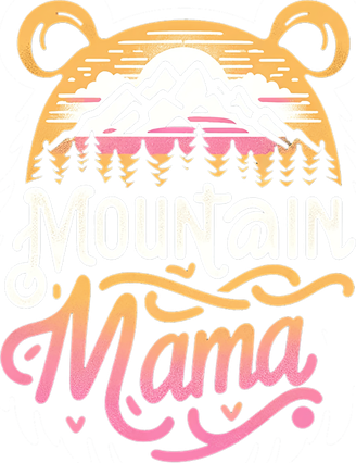 Retro Vintage Mountain Mama Bear Camping Hiking Mothers Day  Coffee Mug