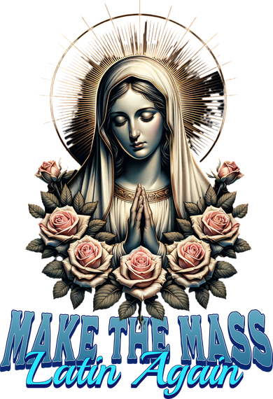 Roman Catholic Virgin Mary Make The Mass Latin Again Coaster