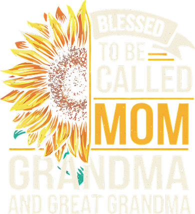 Grandma Sunflower Blessed Called Mom Grandma Great Gift Kids Sweatshirt