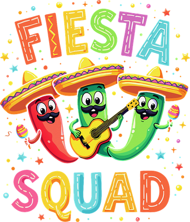 Cinco De Mayo Fiesta Squad Chili Peppers Mexican Party Women's Long Sleeve Shirt
