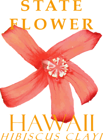 Hawaii Territory Flower The Hibiscus Clayi Women's T-Shirt
