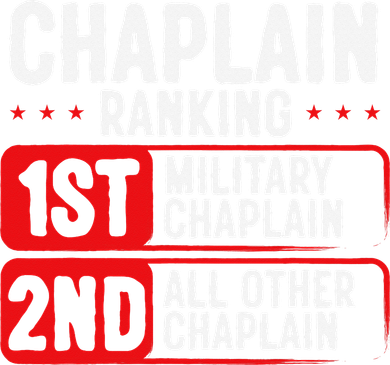 Chaplain Ranking 1st Military Chaplain Kids T-Shirt