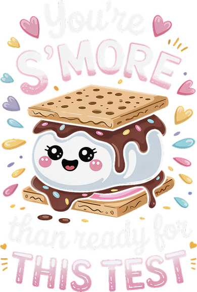 Youre Smore Than Ready Cute Test Button