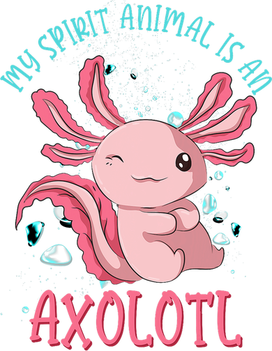 Kawaii Mexican Amphibian My Spirit Animal Is An Axolotl  Polo