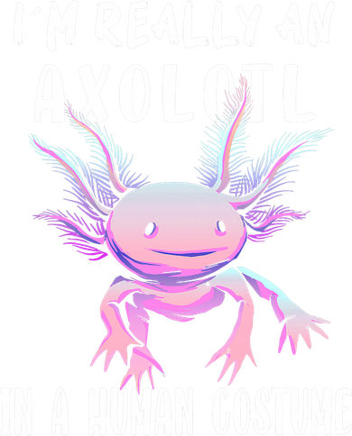 I'm Really An Axolotl In A Human Funny Halloween Costume Toddler Long Sleeve