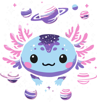 Galaxy Axolotl Funny Goth Space Axolotl Women's Sweatshirt