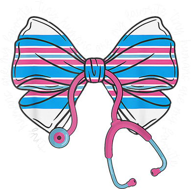 Stethoscope Coquette Bow Baby Blanket Labor And Delivery Polo