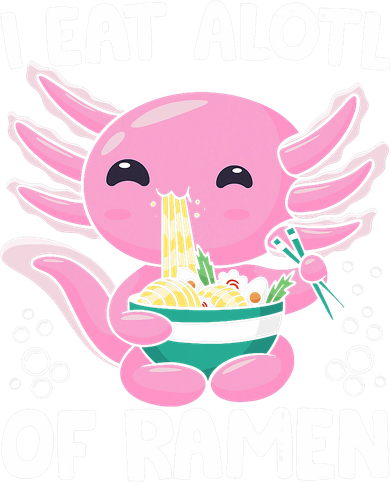 Axolotl Eating Ramen Noodles - I Eat Alotl Of Ramen Axolotl Sustainable Bucket Hat