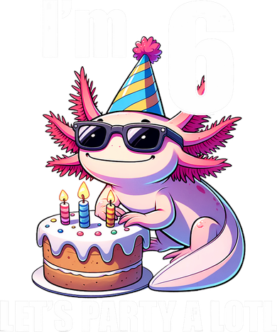   Axolotl 6th Birthday - I M 6 Lets Party Alotl Bucket Hat