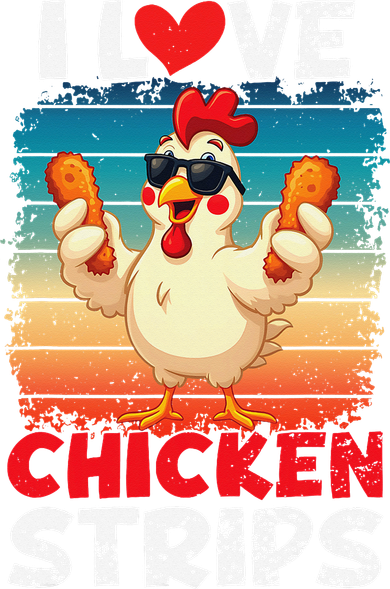 I Love Chicken Strips Crispy Chicken Fingers Fast Food Polo