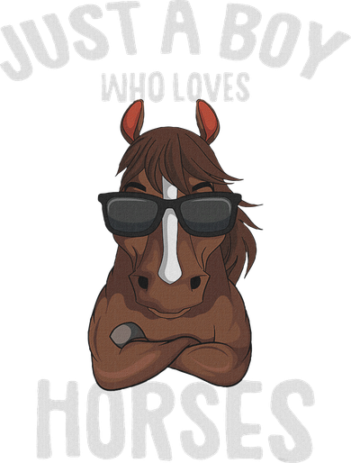 Just A Boy Who Loves Horses Equestrian Horseback Riding Tank Top