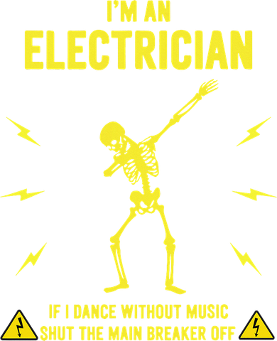 Im An Electrician If I Dance Without Music Funny Skeleton Gift Doddie Hoodie