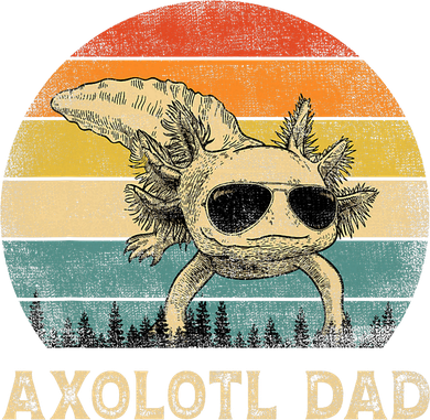 Vintage Axolotl Dad Axolotl Lovers Daddy Father's Day Toddler T-Shirt