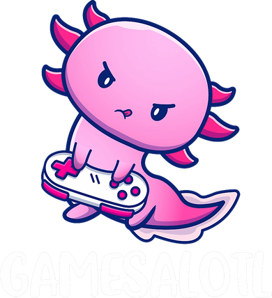 Gamesalotl Axolotl Cute Playing Video Game Kids Sweatshirt