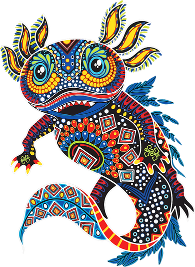 Ambystoma Mexicanum Salamander Mexican Design Cute Axolotl Toddler Long Sleeve