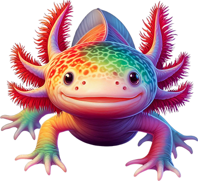 Axolotl Rainbow Kawaii Colorful Axolotl Lovers Herpetologist Toddler Long Sleeve