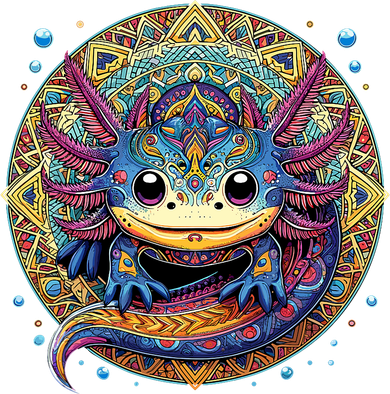 Axolotl Maya Aztec Axolot Mousepad