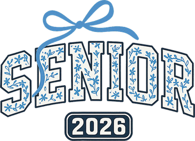 Senior 2026 Graduation Floral Pattern Women's T-Shirt