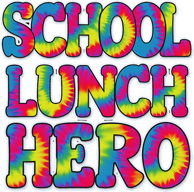 Lunch Hero Squad Food Worker School Lunch Hero Tie Dye Kids T-Shirt