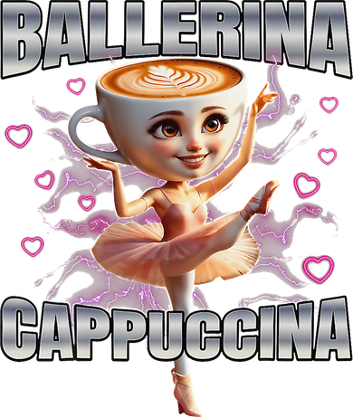 Ballerina Cappuccino Gift Button