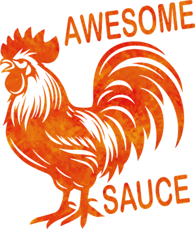 Awesome Sauce With Picture Of Rooster Toddler T-Shirt