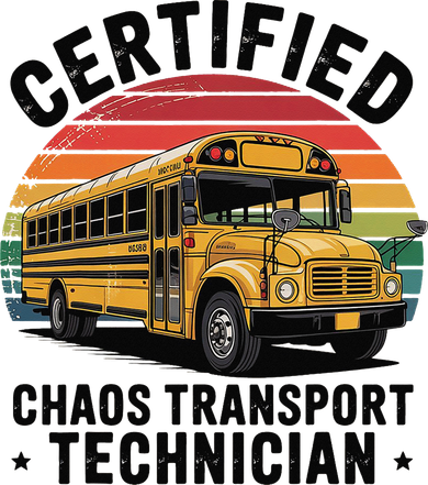 Certified Chaos Transport Technician Funny Driver School Golf Towel