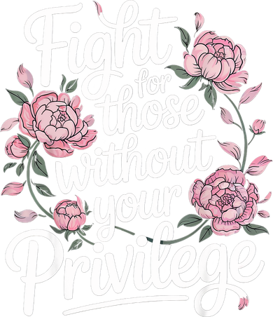 Fight For Those Without Your Privilege ' Women Resist Floral  Women's Tank Top
