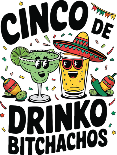 Funny Cinco De Drinko Bitchachos Margirita Tequila  Toddler Long Sleeve