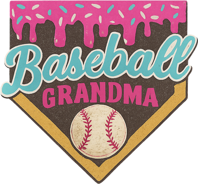 Baseball Grandma Ice Cream Drip Tote Bag