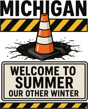 Funny Michigan Summer Our Other Winter Construction Season Doggie Tank