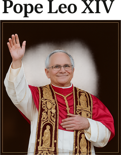Pope Leo XIV Robert Prevost Coaster