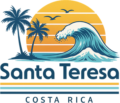 Santa Teresa Costa Rica Retro Wave Women's Hoodie