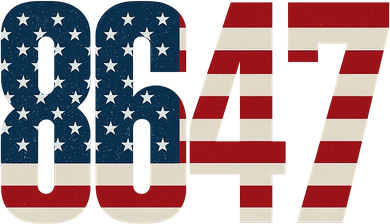 Anti Trump 8647 86 47th President US Flag Women's Long Sleeve Shirt