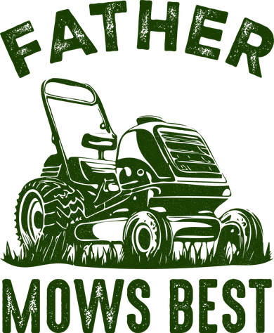 Father Mows Best Retro Vintage Funny Dad Pajama Set
