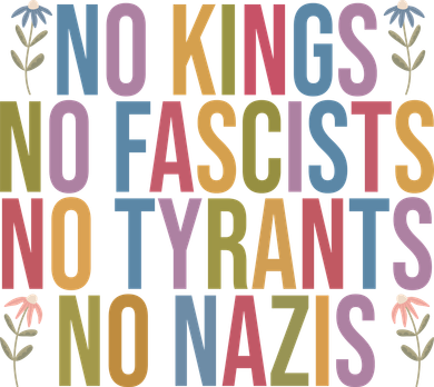 No Kings In America No Fascists We The People Political T-Shirt