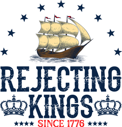Rejecting Kings Since 1776 Vintage Patriotic No Kings Backpack