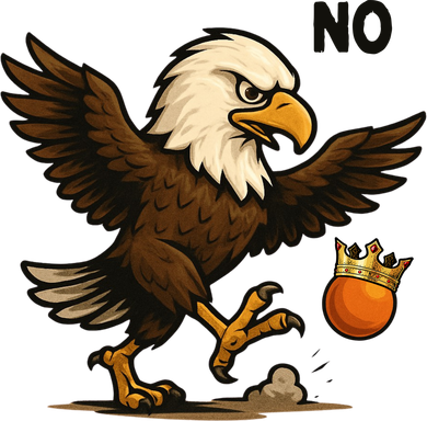 Funny No Kings In America Eagle Toddler Hoodie